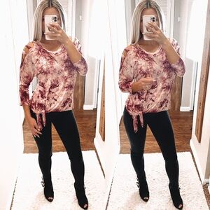 Trendy Tie Dye B.L.U.E. Top size Petite Large